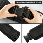 LOOEEL Adjustable Waist Belt Soft Neoprene Padded Belt with 2 Movable Rings for Cable Machines Fitness Exercise Speed Agility Resistance Training