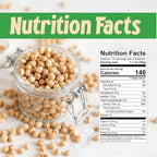 Sincerely Nuts Roasted and Salted Chickpeas (2 LBS) Plant-Based Protein-Garbanzo Beans-Great Snack or Side Dish Alternative-Vegan, Kosher & Gluten-Free-Unrivaled Freshness-Irresistibly Tasty