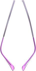 1pair Metal Temple Eyeglasses Frame Arm Replacement Stylish Non-Slip Design for Sunglasses and Eyeglasses Easy to Install Purple