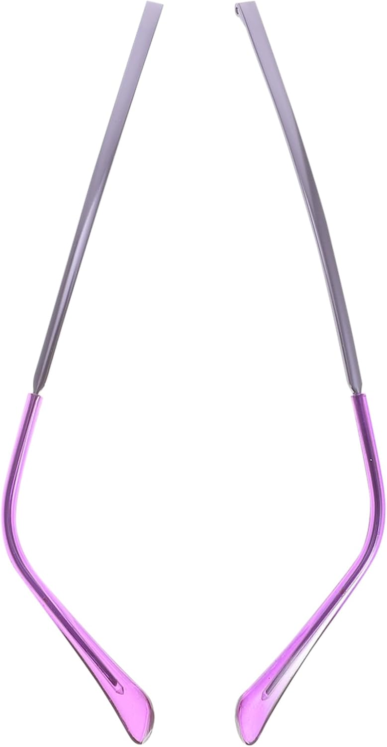 1pair Metal Temple Eyeglasses Frame Arm Replacement Stylish Non-Slip Design for Sunglasses and Eyeglasses Easy to Install Purple