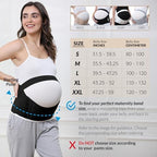 NeoTech Care Pregnancy Belly Band Maternity Belt, Back/Abdomen/Waist/Pelvis Support (Size L, Black Color)