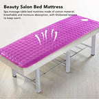 Topyond Massage Table Topper, Soft & Comfortable Lash Bed Pad with Hole, Thickened Non-Slip Spa Mattress Cover for Esthetician Bed & Beauty Salon(31.5 in x 74.8 in)