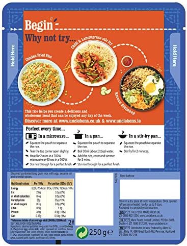 UNCLE BEN'S Express Egg Fried Rice 6 x 250g