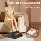 Comfytemp Electric Heated Foot Warmer for Men and Women, 3D Foot Heating Pad for Cold Feet & Ankles Comfort, Dry Heat Feet Sanua Under Desk Warmer 45 Min Auto Shut Off with 3 Heat, Office Home Winter