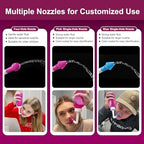 Neti Pot Sinus Rinse Bottle Nose Wash Cleaner Pressure Rinse Nasal Irrigation for Adult & Kid BPA Free 300 ML with 30 Nasal Wash Salt Packets and Sticker Thermometer (Pink)