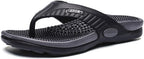 HSQMA Acupressure Reflexology Massage Slippers Sandals Slippers for Men, Relieve Plantar Stress Acupressure Relaxation Foot Beach Flats Shoes Slip On Open Toe Indoor Outdoor