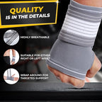 NeoTech Care Hand Palm Wrist Support (Gray, Size M, 1 Unit)
