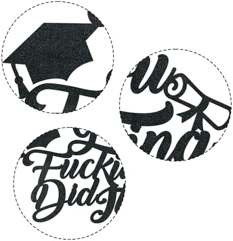 You Did It Cake Topper Graduation 2026 – Funny Graduation Cake Topper for Celebration Party, Congrats Grad Cake Decorations for College, High School, or Kindergarten Graduations Cake Decor