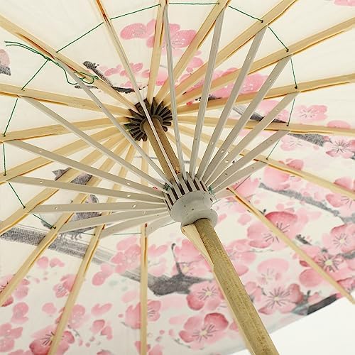 Gadpiparty Oiled Paper Umbrella Chinese Classical Plum Blossom Paper Umbrella Parasol Art Dance Japanese Wedding Bridal Party Photo Prop Decorations