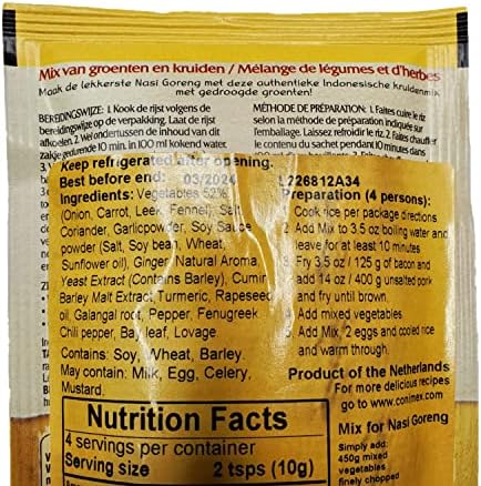 Conimex Nasi Goreng Mix 39G (mix for indonesian Nasi Goreng dish) [PACK OF 3]