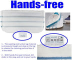 5 Pack Washable Pads Replacement/Fit for Black+Decker Steam Mop 1600 Series, HSMC1300FX HSMC1321 HSMC1361SGP BDH1855SM BDH1760SM BDH1765SM BDH1720SM BDH1725SM Model # SMP20