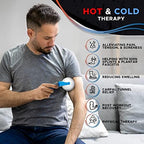 PRIME Fitness Cold Massage Roller Ball | Cold Therapy | Ice Roller Ball with Handle | cryo Stick | Relieve Muscle Pain (Blue)