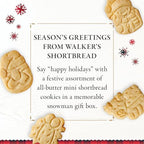 Walker’s Snowman Shortbread Cookies, 15.9 oz, 3 Boxes, Includes an Assortment of Mini Festive-Shaped Christmas Cookies