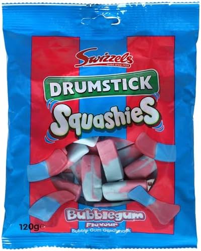 Squashies Drumstick Bubblegum - 120g (Pack of 6)