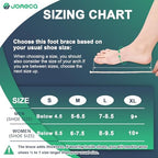 Drop Foot Brace with Arch Support Adjustable AFO Foot Orthosis Brace for Walking, Relieve the Instability of Lower Limbs by MS, TBI, Stroke, Cerebral Palsy, Fracture (Left, Large)