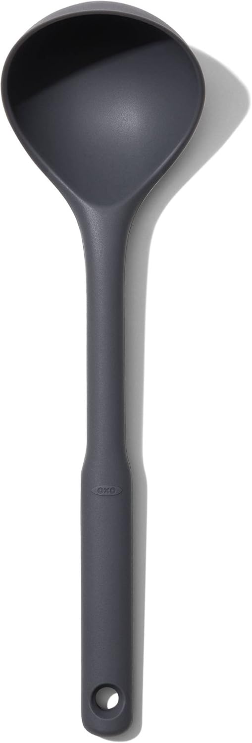 OXO Good Grips Silicone Everyday Ladle, 719812689807, Peppercorn, One Size