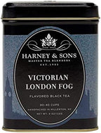 Harney & Sons Victorian London Fog, 4oz Loose Leaf Black and Oolong Tea with Bergamot, Lavender, and Vanilla, Hearty English Black Tea Blend, Stocking Stuffer