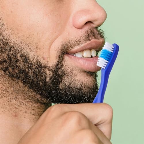Anti-Self- Toothbrush Short Handle Mini Toothbrush Bulk Pack 20Pcs Soft Bristles Compact Travel Manual for Teeth Cleaning and Prison Use