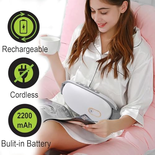 Electric Abdominal Massager for Belly Relaxation and Comfort, Soothing Massage for Bloating & Constipation Relief, Slimming Waist Massage Belt, Ideal Gift for Women and Moms