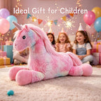 Unicorn Stuffed Animals 28 inch, Pink Stuffed Unicorn Plush, Cute Plush Unicorn Plushie Gift for Kids Girls, Birthday,Valentine,Christmas