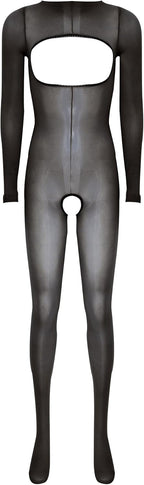 Lejafay Women's One Piece Sheer Oil Shiny Glossy Bodystocking Lingerie Bodysuit Skinny Catsuits