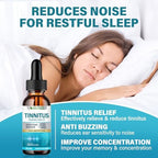 Tinnitus Relief for Ringing Ears, Natural Tinnitus Support Drops, Effective Support for Men & Women