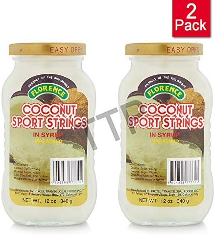 Florence Coconut Sport String in Syrup Macapuno 340g, 2 Pack