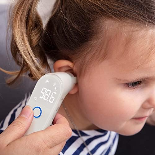 Innovo iE100B Reusable Infrared Digital Ear Thermometer, Professional Series, with Fever Alert Detection and 20x Disposable Probes