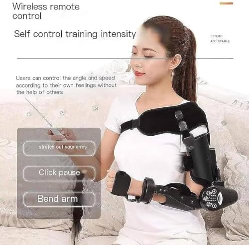 Electric Elbow Joint Rehabilitation Device/Wireless Intelligent Key Control/Arm Elbow Rehabilitation for Stroke Hemiplegia Patients,Right (Size:Right)