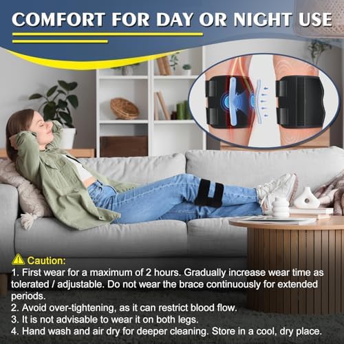 supregear Sciatica Relief Devices-Nerve Knee Brace with Dual Adjustable Pressure Pads, Targeted Compression Support for Sciatic Nerve Ease, Lower Back Relief, Hip and Calf Brace-Unisex, Black, 1-Pack