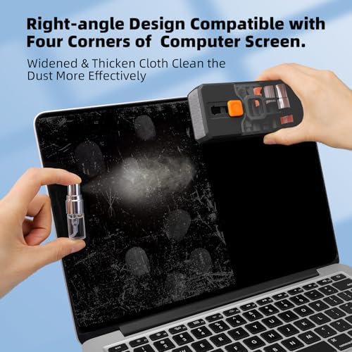 Ordilend 10-in-1 Keyboard Cleaner and Laptop Cleaning Kit - Professional Computer Screen-Safe Tools for MacBook and Electronics - Portable Brush Set for Gamers and Remote Professionals