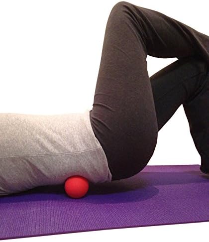Massage Lacrosse Balls for Myofascial Release, Trigger Point Therapy, Muscle Knots, and Yoga Therapy. Set of 2 Firm Balls (Blue and Red)