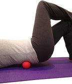 Massage Lacrosse Balls for Myofascial Release, Trigger Point Therapy, Muscle Knots, and Yoga Therapy. Set of 2 Firm Balls (Blue and Red)