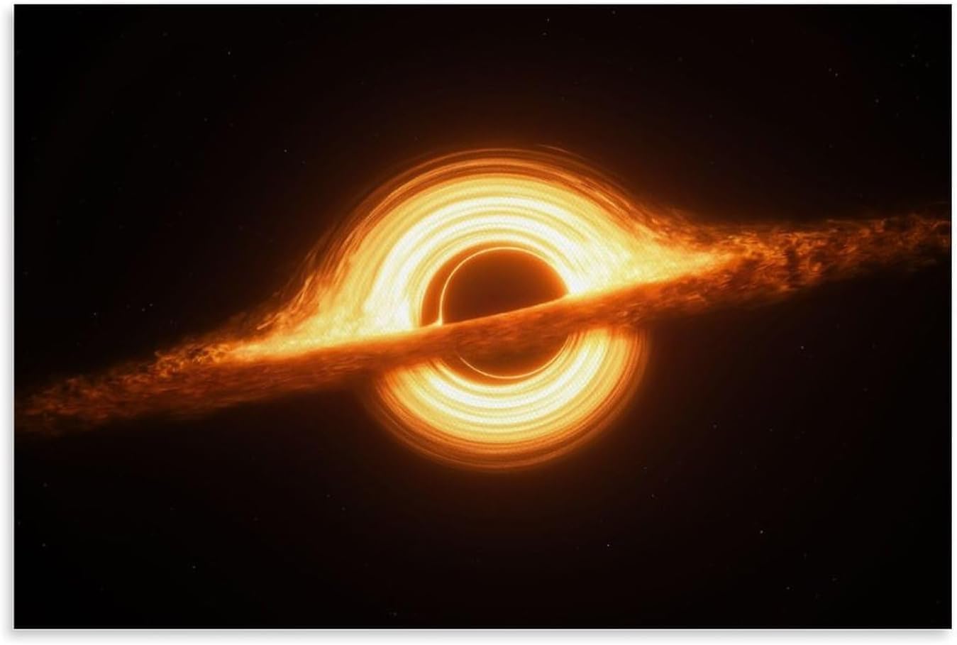Space Black Hole Picture Poster Canvas Wall Art Prints for Wall Decor Room Decor Bedroom Decor Gifts 12x18inch(30x45cm) Unframe-style