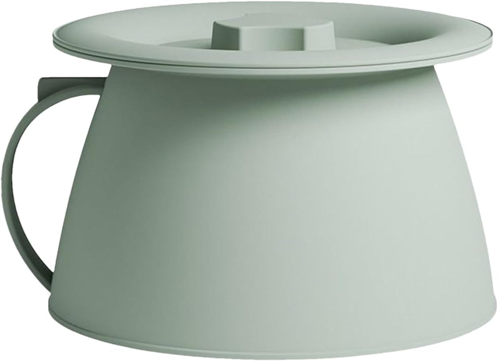 Portable Chamber Pot - 1.5L PP Urinal Potty Bucket with Handle and Lid | Bedpan for Elderly Patients Family Kids Men Women Indoor Outdoor Travel Camping Bedroom Nursing Toilet Alternative