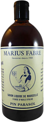 Marius Fabre Savon de Marseille Liquid Soap 1Litre - Natural Pine Fragrance (Refill Bottle) by Marius Fabre