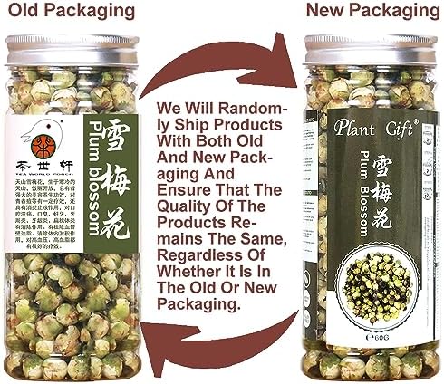 Plant Gift Snow Plum Blossom Tea, Dried Flower Tea, Loose Health China, 60g / 2.11oz