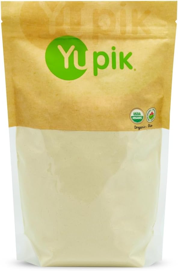Yupik Organic Millet Flour, 2.2 lb (35.2 oz), Gluten-Free, Non-GMO, Kosher, Vegan, Raw, Salt-Free, Plant-Based Protein, Source of Fiber & Iron, Ideal for Baking & Cooking