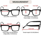 Eyekepper Design Reading Glasses for Women - Fashionable Oversized Readers - Black +1.25