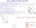 Economy Footrest for Standard Wheelchairs and Transport Chair, Composite Footplates And Heel Loops,Universal Swing-Away Footrests, wheelchair replace parts.Same function as T93HEP, PH-SF.(1 Pr, Black)