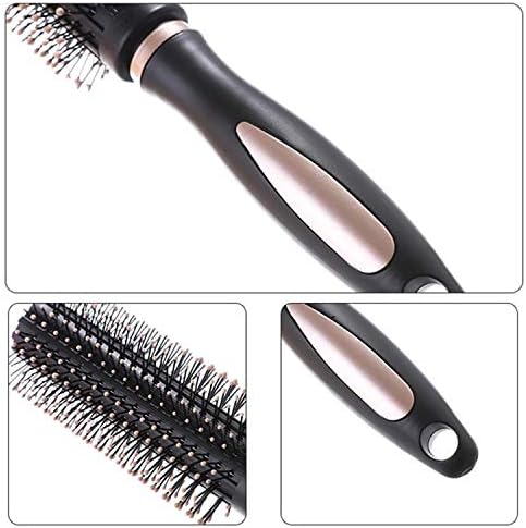 Pack of 4 Anti-Static Hair Tools for Women, Men & Kids: Oval Comb, Round Vent Brush, Detangling Paddle Brush for Wet/Dry Hair Massage & Shine, QXDAI-10