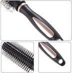 Pack of 4 Anti-Static Hair Tools for Women, Men & Kids: Oval Comb, Round Vent Brush, Detangling Paddle Brush for Wet/Dry Hair Massage & Shine, QXDAI-10