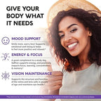 Natural Saffron Supplements - Pure Saffron Extract 88.5 mg - Mood | Focus | Vision | Energy Support - Eye Health for Women & Men - Lab Tested - NonGMO Vegan Pills - 90 Powder Capsules, 3 Month Supply