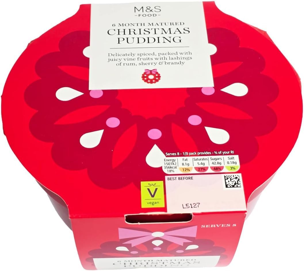M&S Christmas Pudding 6 Months Matured 800g in Premier Life Store Box