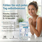 Retainer Fresh Retainer Cleaner Tablets - Denture Cleaner, Retainer Cleaning Tablets, Mouth Guard Cleaner, Aligner Cleaner, Brite Retainer Tablets 36 Tablets 1 Month