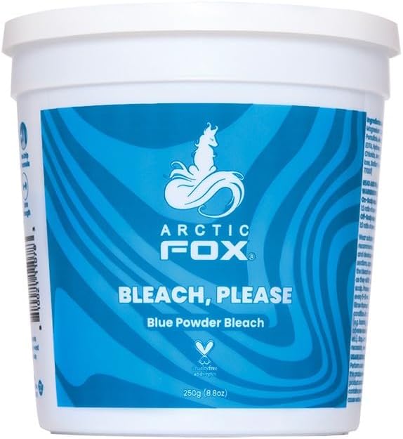 Arctic Fox Blue Powder Hair Bleach - Anti-Brass, Vegan, Cruelty-Free, Dust-Free - 8.8 oz
