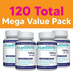Lipozene Diet Pills - Weight Loss Supplement - 4 Bottles of 30 Capsules Each, a Total of 120 Capsules!