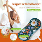 Organic Cotton, High Absorbency Reusable Period Pads for Heavy Flow (6 Pack L+XL) - Leak Proof & Odor Free Cloth Pads for Women - High-Temp Washable, Breathable & Skin-Safe for Menstrual Comfort