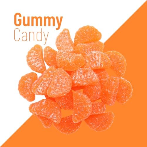 Orange Slices Gummy Candy, in Resealable Bag No Preservatives (1.5 Lb)