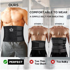 VIMUSFUN Waist Trimmer Belt Men Sweat Band Stomach Wrap, Waist Trainer for Women Workout